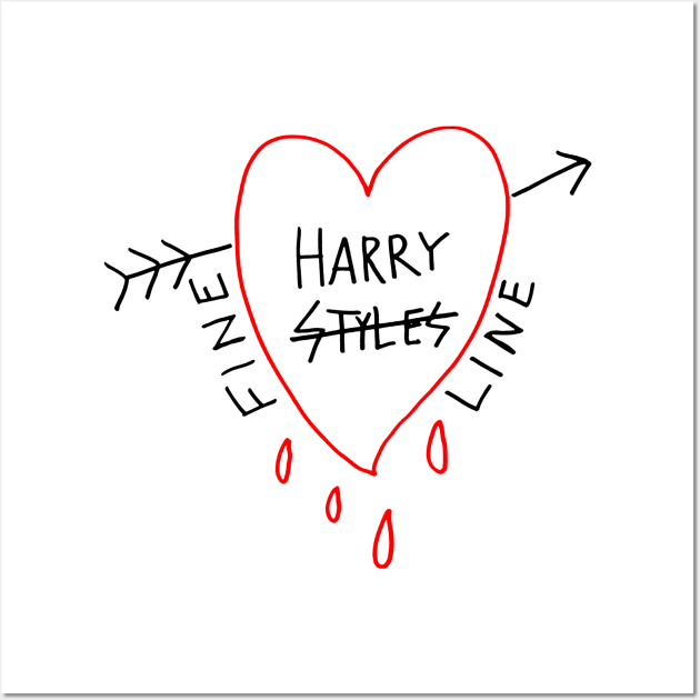 FINE HARRY LINE T SHIRT Wall Art by scarfunable